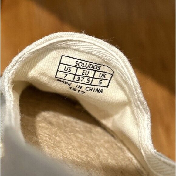 Soludos Espadrille Smoking Slipper Size 7 Pinata Summer Vacation Slip On - Picture 10 of 11